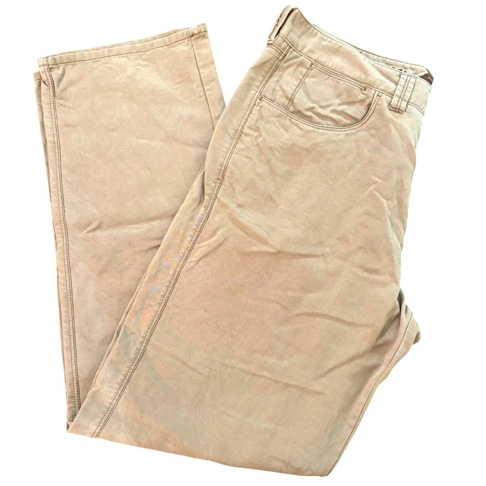 Tommy Bahama Mens 35x34 Boracay Tencel Cotton Pants Khaki Tan‎ Straight Chinos